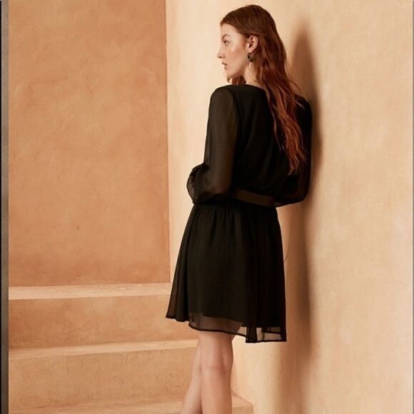 Banana Republic Ruched Mini Fit-and-Flare Dress - Picture 2 of 15